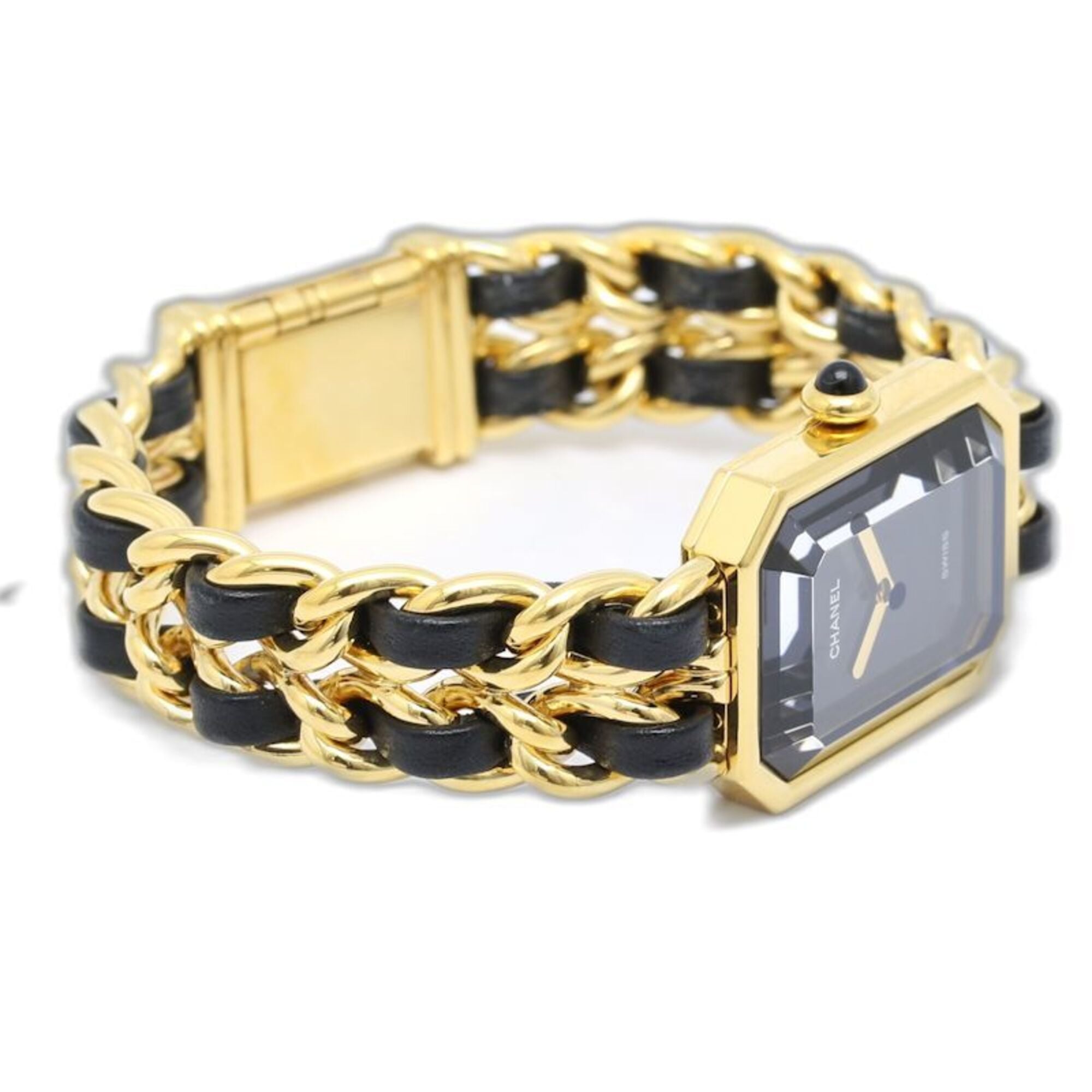 CHANEL Premiere S size H0001 483011001 Women's Watch GP (Gold Plated) x Leather 130517 — Good
