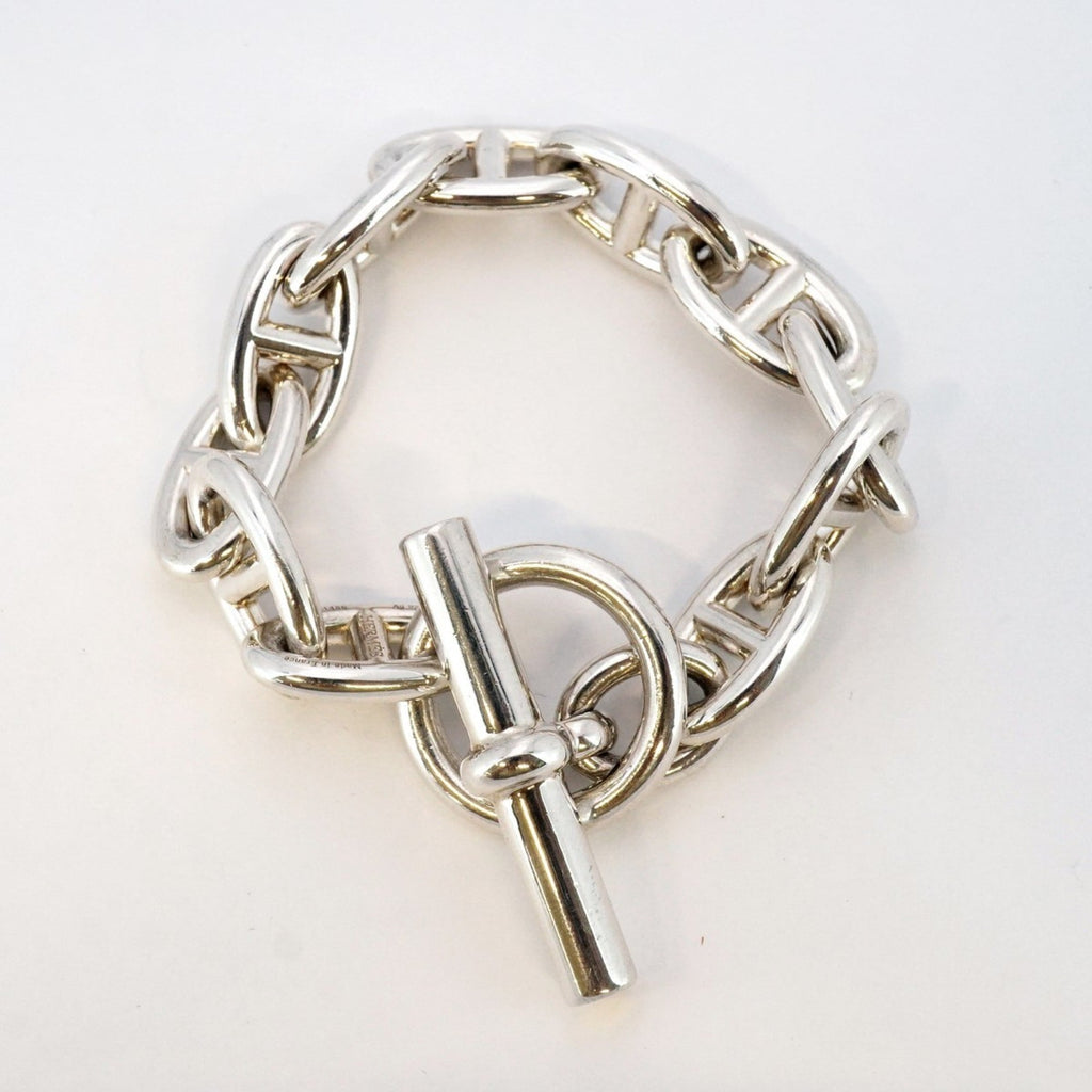 Hermes Chaine d'Ancre GM Bracelet, 11 Links, Silver 925, Women's