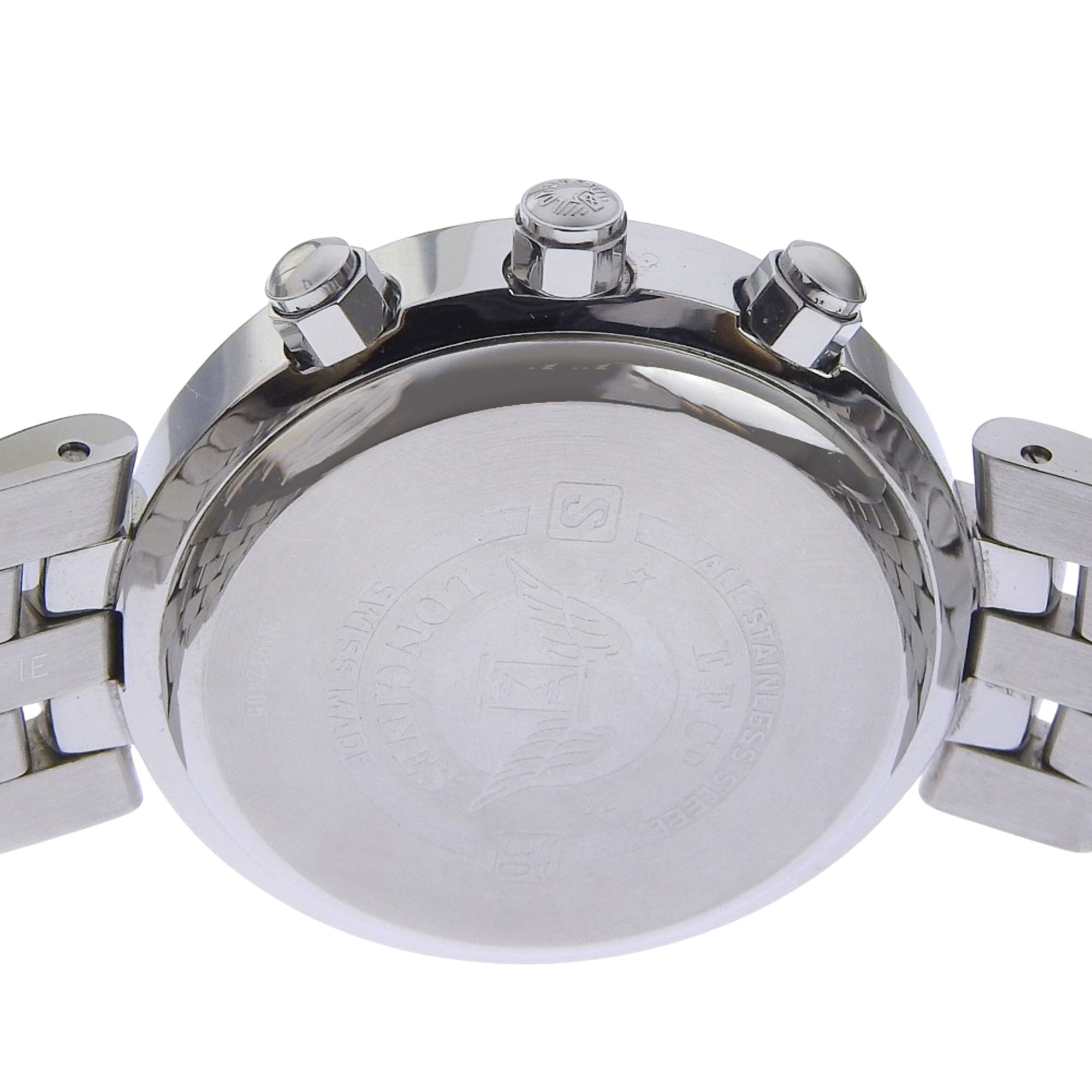 Longines DolceVita Men's Watch L5.677.4 Stainless Steel Silver Quartz Chronograph with Black Dial — Very Good