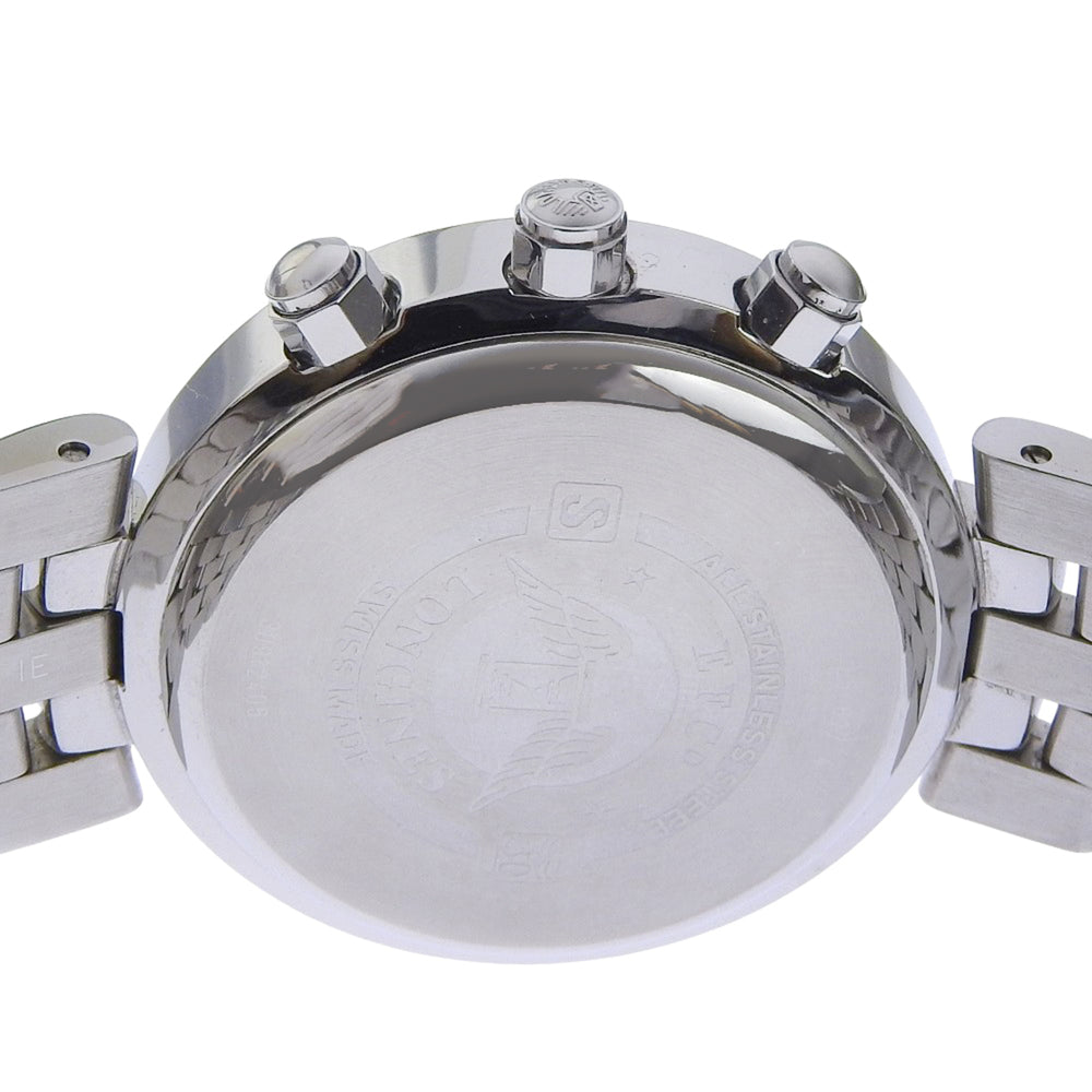 Longines DolceVita Men's Watch L5.677.4 Stainless Steel Silver Quartz Chronograph with Black Dial — Very Good