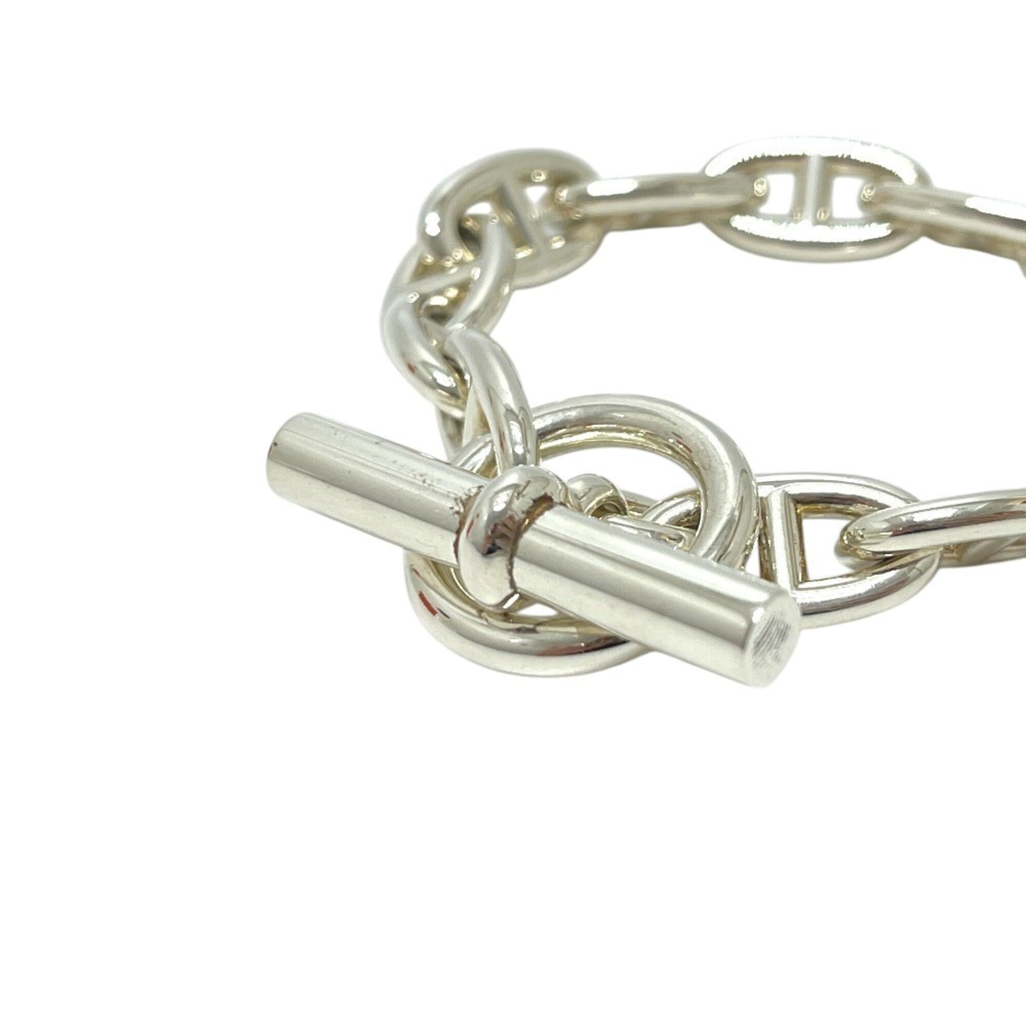 HERMES Chaine d'Ancre GM 13-link Bracelet SV925 Men's Women's Silver — New