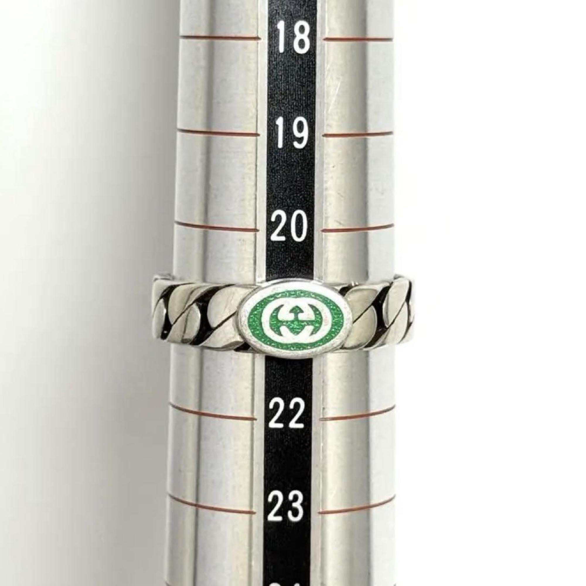Gucci Men's Interlocking G Silver Ring — Like New