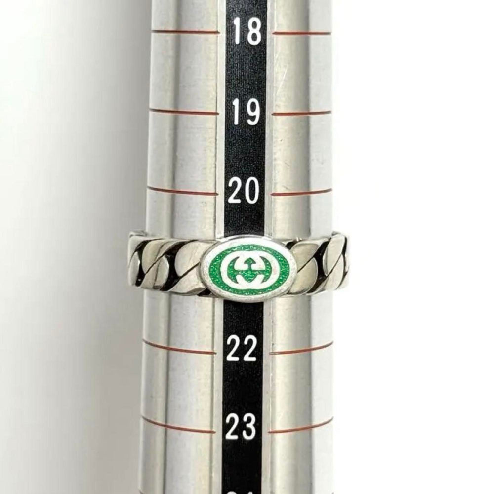 Gucci Men's Interlocking G Silver Ring — Like New