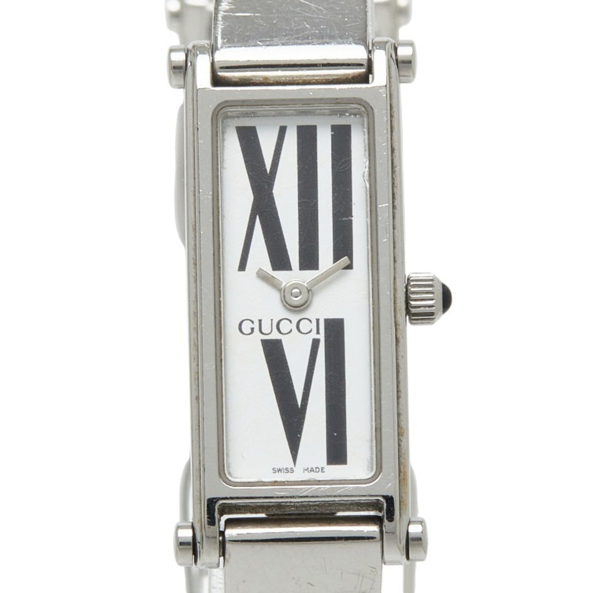 Gucci Bangle Watch 1500L Quartz White Dial Stainless Steel Women's GUCCI — Good