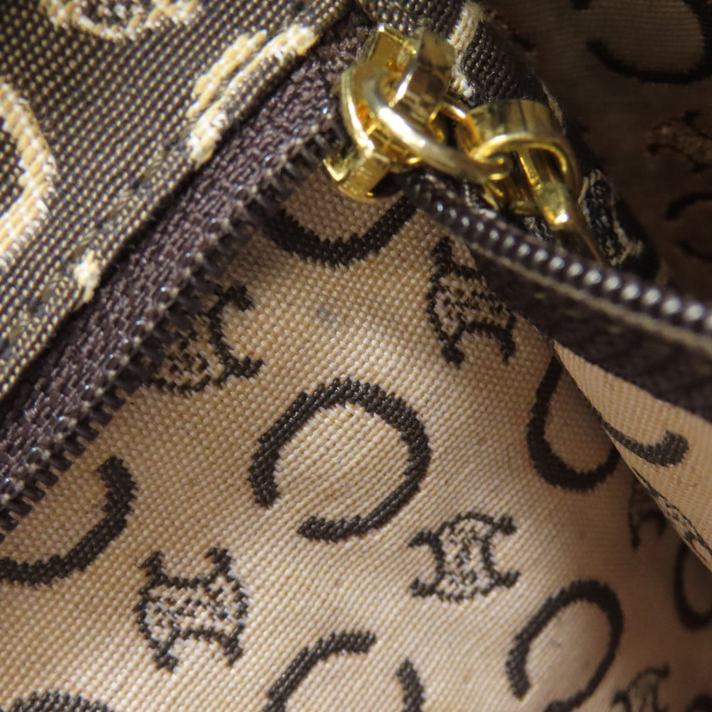 Celine Mini Boston Bag, C Macadam Canvas, Women's, CELINE