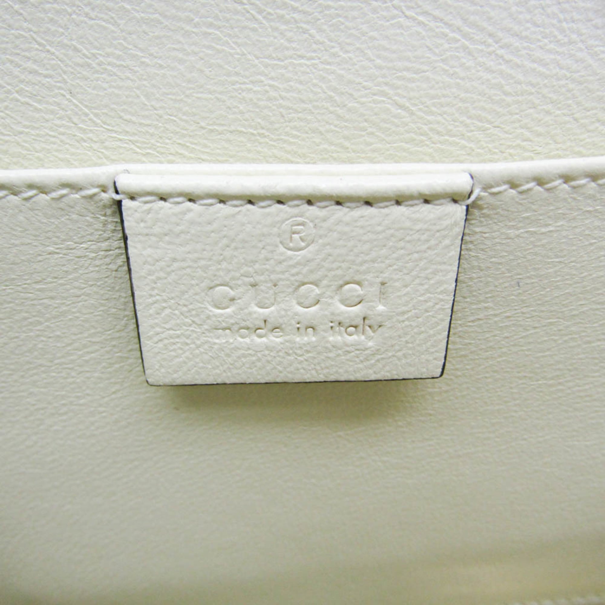 Gucci Sylvie 1969 Acrylic Mini 589482 Women's Acrylic Handbag,Shoulder Bag White — Like New