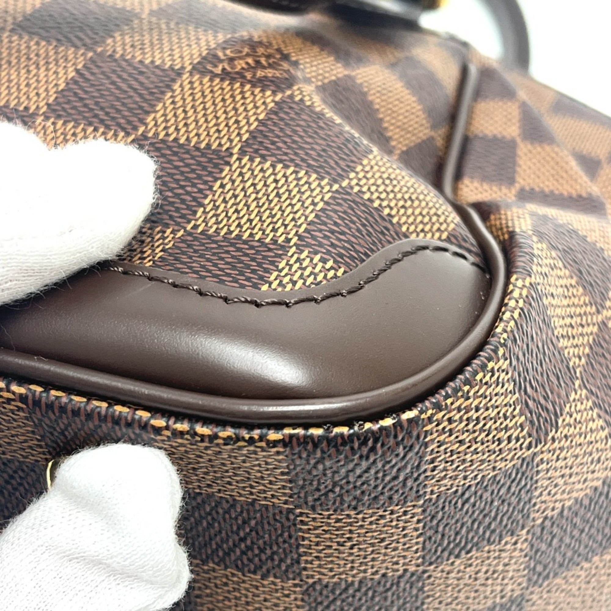 LOUIS VUITTON N41117 Verona PM Tote Bag Shoulder Damier Canvas Women's Ebene — Like New