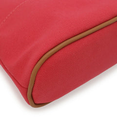 HERMES Bolide Pouch 20 Handbag Multi-purpose Canvas Leather Fuchsia Pink — New - Store Return