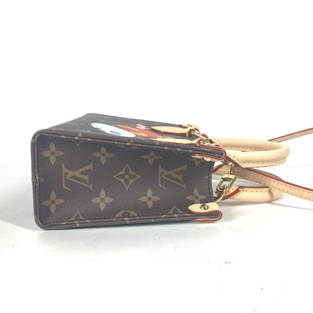 LOUIS VUITTON M13668 LV x TM On the Go BB Monogram Takashi Murakami Handbag Canvas Men's Women's Brown — New - Store Return