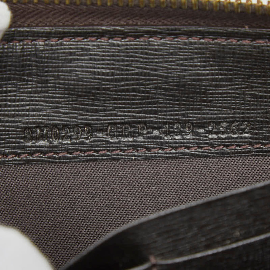 Fendi Zucca Round Zip Long Wallet 8M0299 Brown Women's FENDI