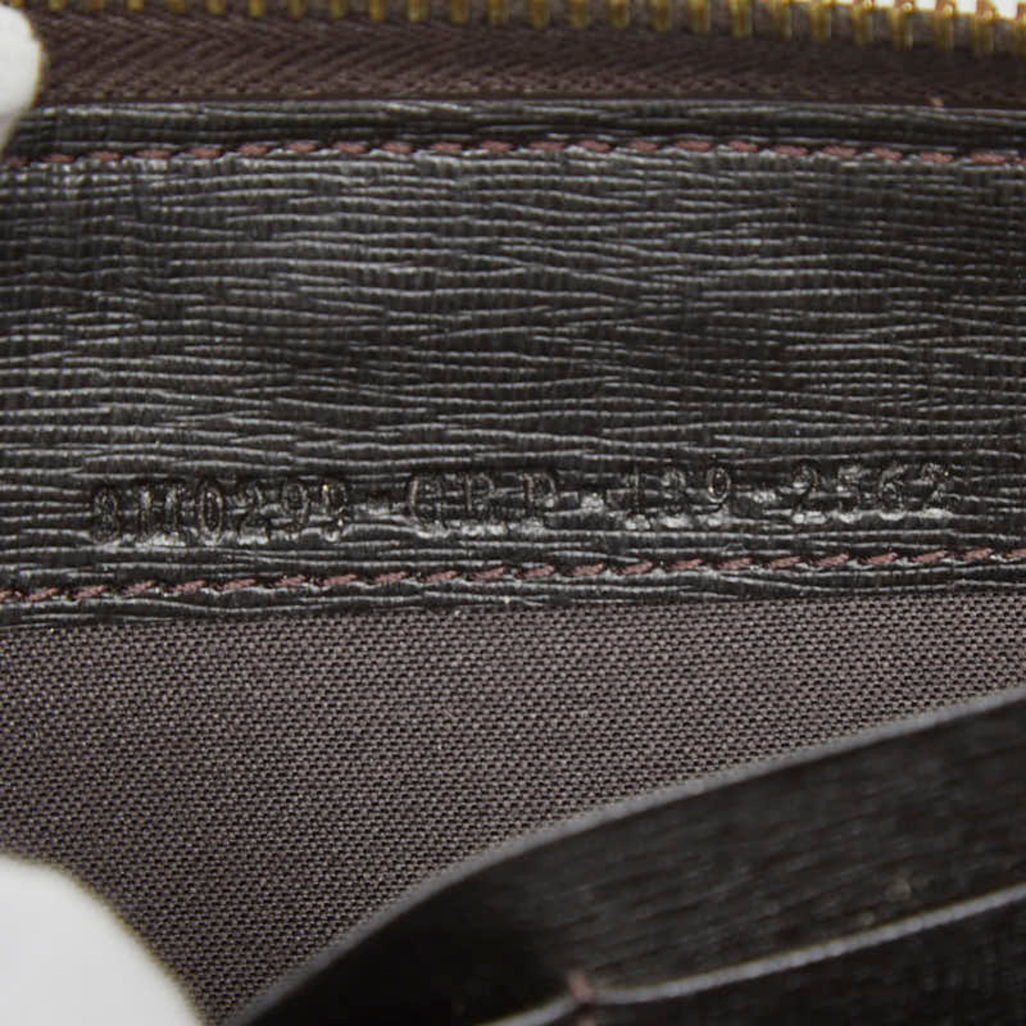 Fendi Zucca Round Zip Long Wallet 8M0299 Brown Women's FENDI