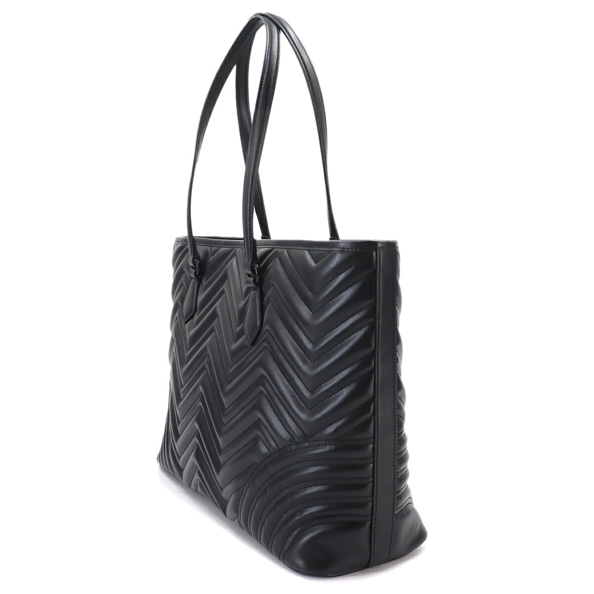 Gucci GG Marmont Quilted Large Tote Handbag, Leather, Black, 739684 Bag — New - Store Return