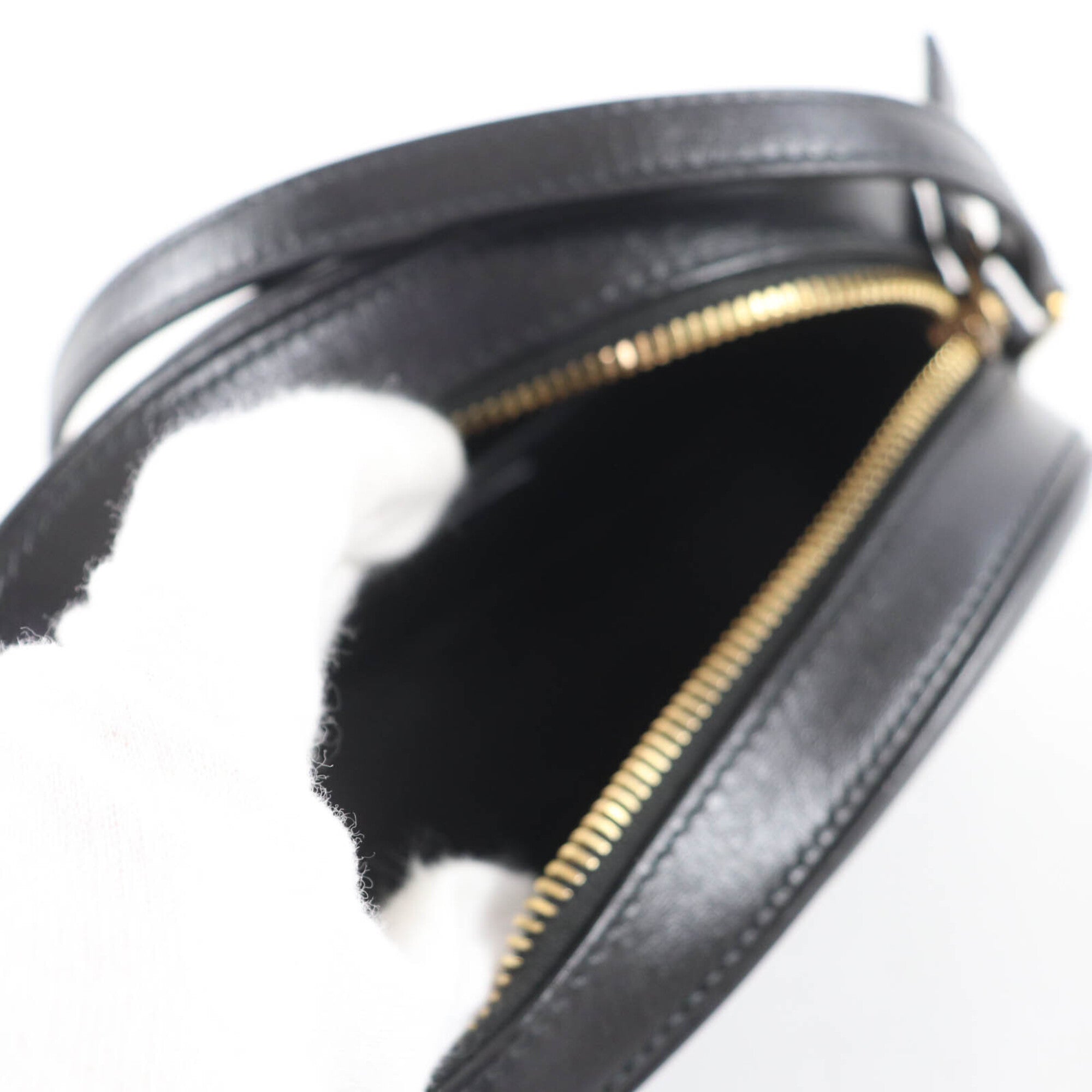 SAINT LAURENT 582673 YSL Logo Camera Bag Leather Shoulder Black Made in Italy Women's — Like New