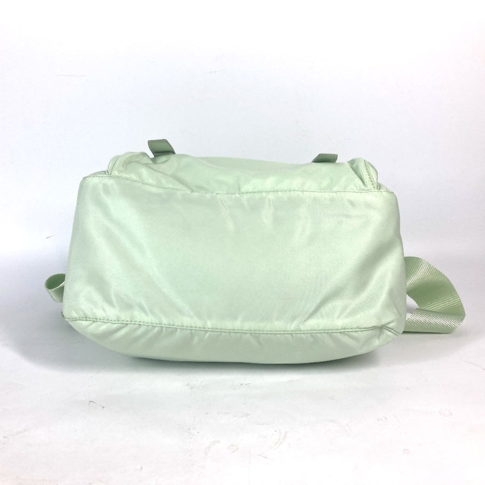 PRADA 1BD953 Triangle Plate Re-Nylon Shoulder Bag Nylon Women's ACQUA Aqua Green E-240920-15 — Like New
