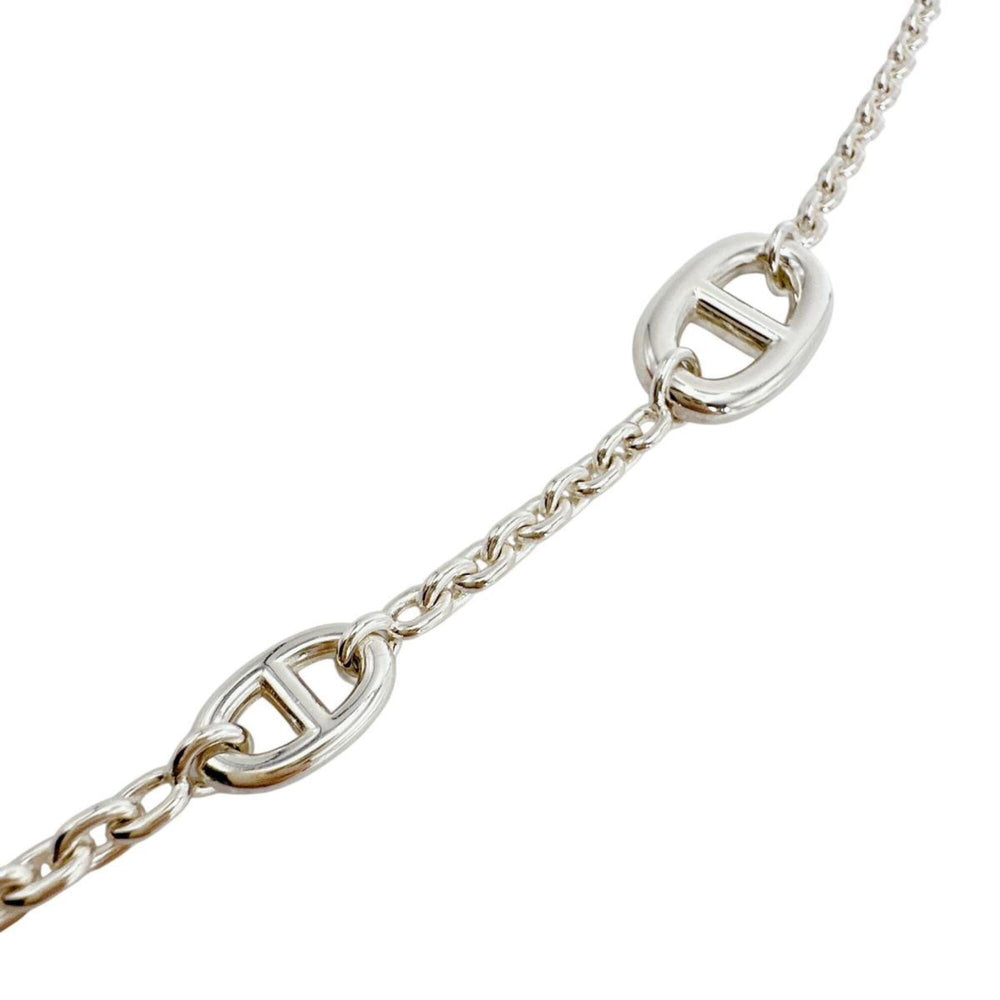 HERMES Farandole Long Necklace Chaine d'Ancre SV925 — Like New