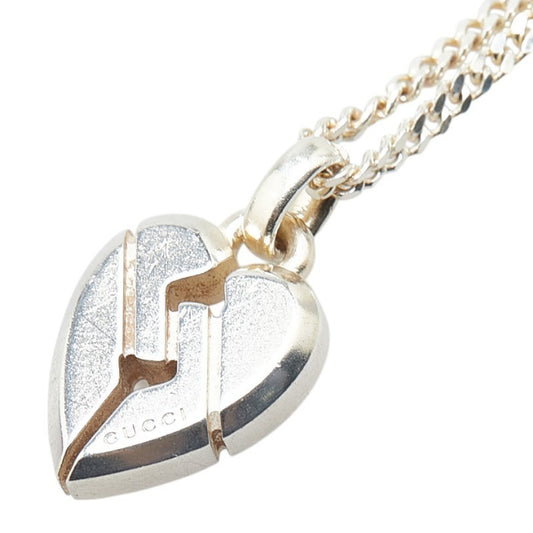 Gucci Knot Heart Necklace in SV925 Silver for Women