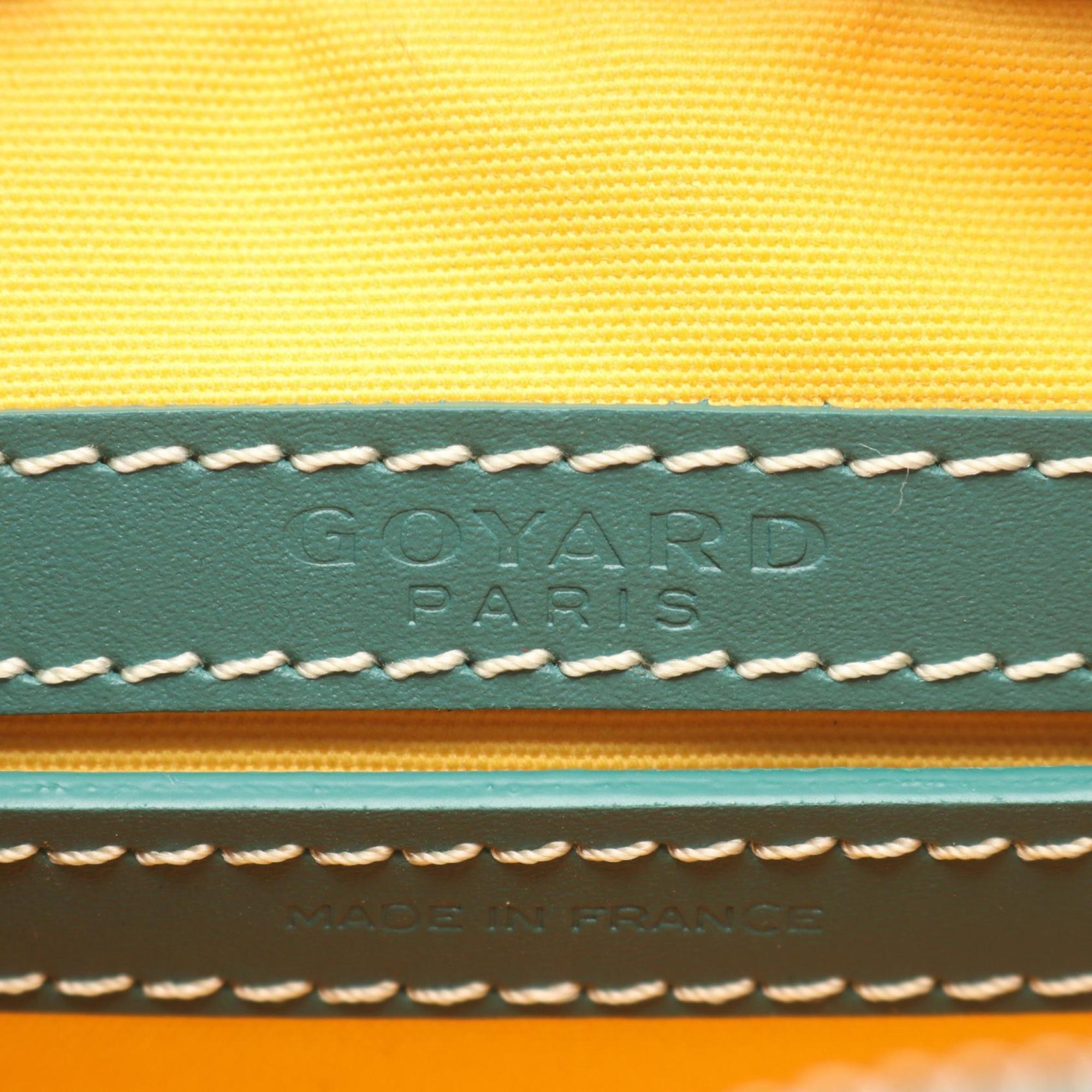 Goyard Cap Vert PM Shoulder Bag in Coated Canvas and Leather, Green Multicolor, Women's, CAPVE2PMLTY09CL09P