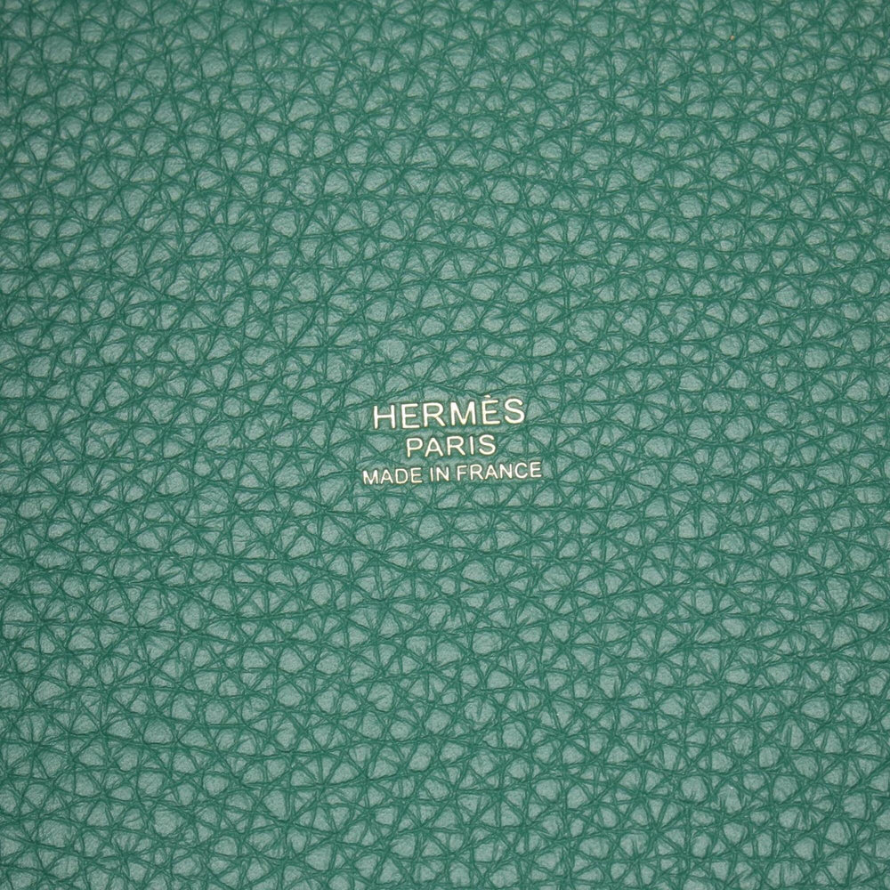 Hermes Picotin Lock Eclat PM Handbag, Leather, Taurillon Clemence, Veau Swift, Women's, Green, Vert Moyen, Peppermint — New - Store Return