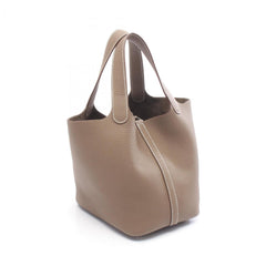 Hermes Hermès Picotin Lock PM handbag in Taurillon Clemence leather, gray for women — New - Store Return