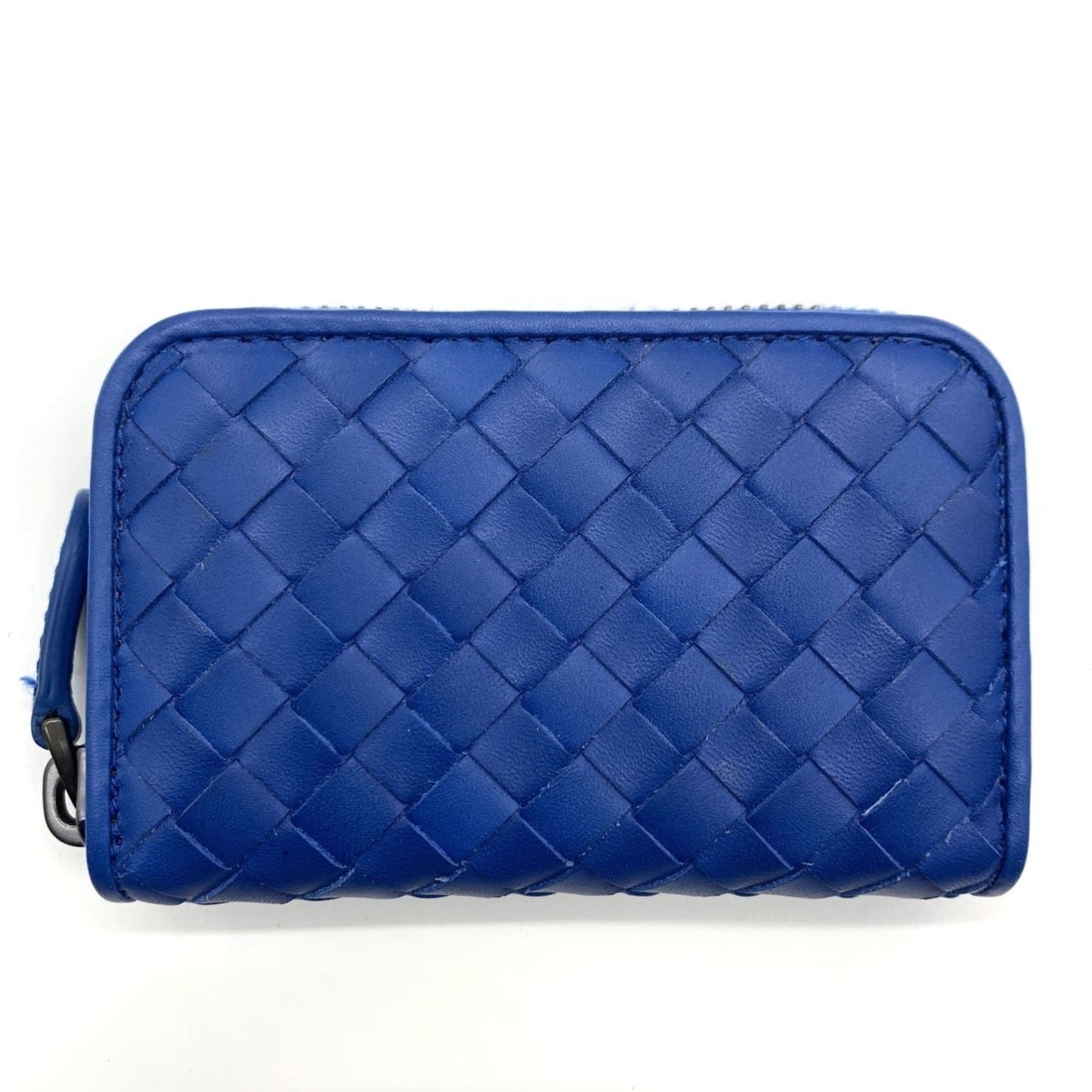 Bottega Veneta Intrecciato Round Coin Case, Leather