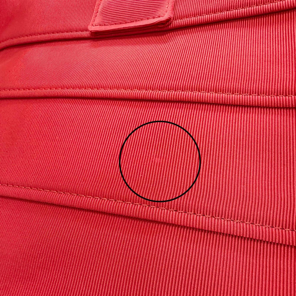 Salvatore Ferragamo FERRAGAMO 213986 Front Logo Leather Grosgrain Square Tote Bag Red Made in Italy Women's with Dust — Like New