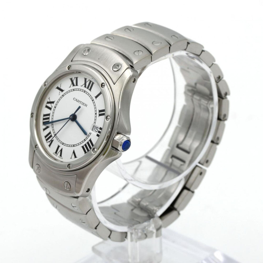 Cartier Santos Round MM W20027K1 SS Quartz Watch — Very Good