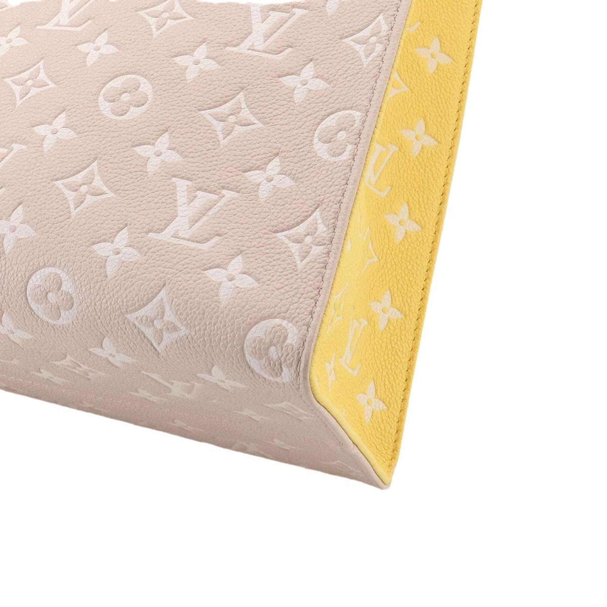 Louis Vuitton Onthego MM Monogram Empreinte 2-way Tote Shoulder Handbag Rose Beige M46128 RFID — Like New