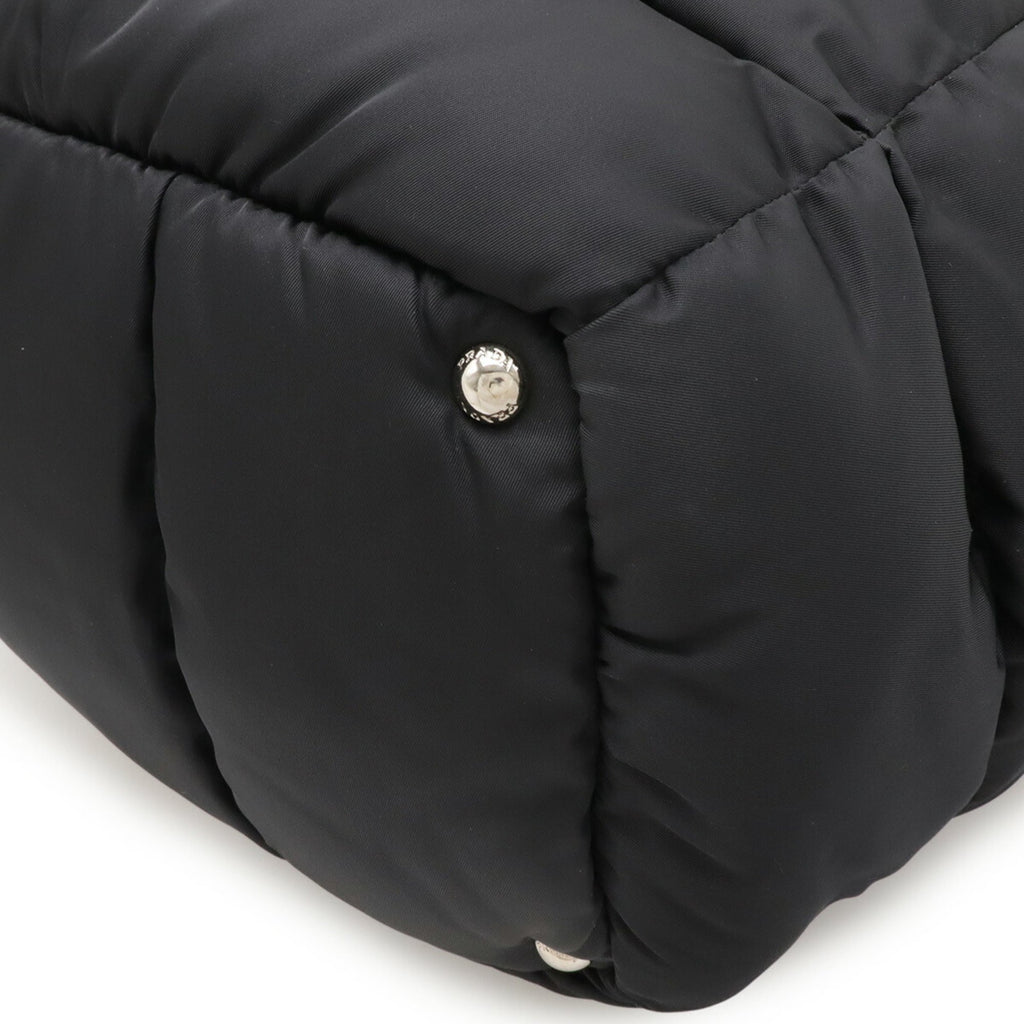 PRADA TESSUTO BOMBER bomber tote/shoulder bag in nylon and leather, black, purchased at a Japanese boutique (BN2632)