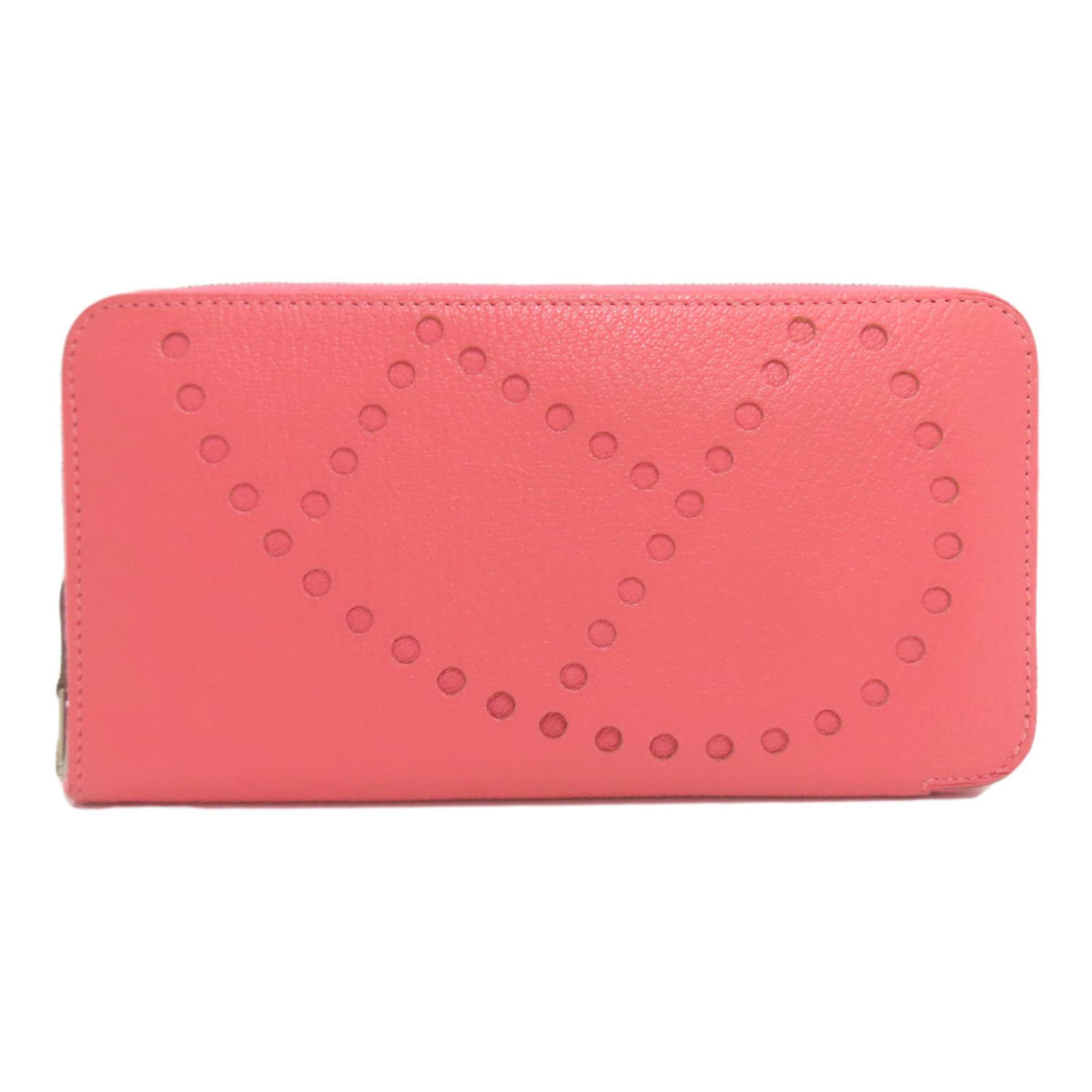 Hermes Evelyn Azap Long Wallet with Silver Hardware, Chevre, Women's, HERMES