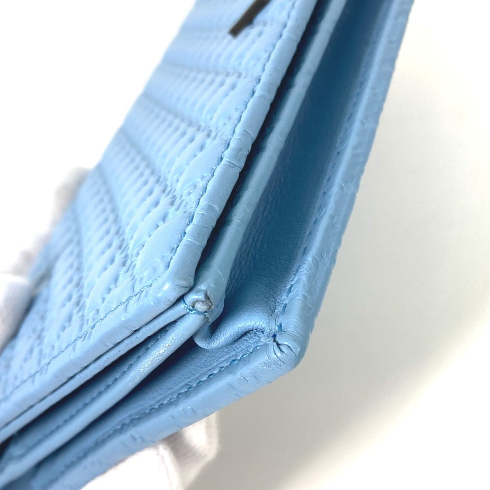 Gucci 466507 Micro Guccissima Bifold Long Wallet Crossbody Bag 3WAY Shoulder Bag blue — Like New