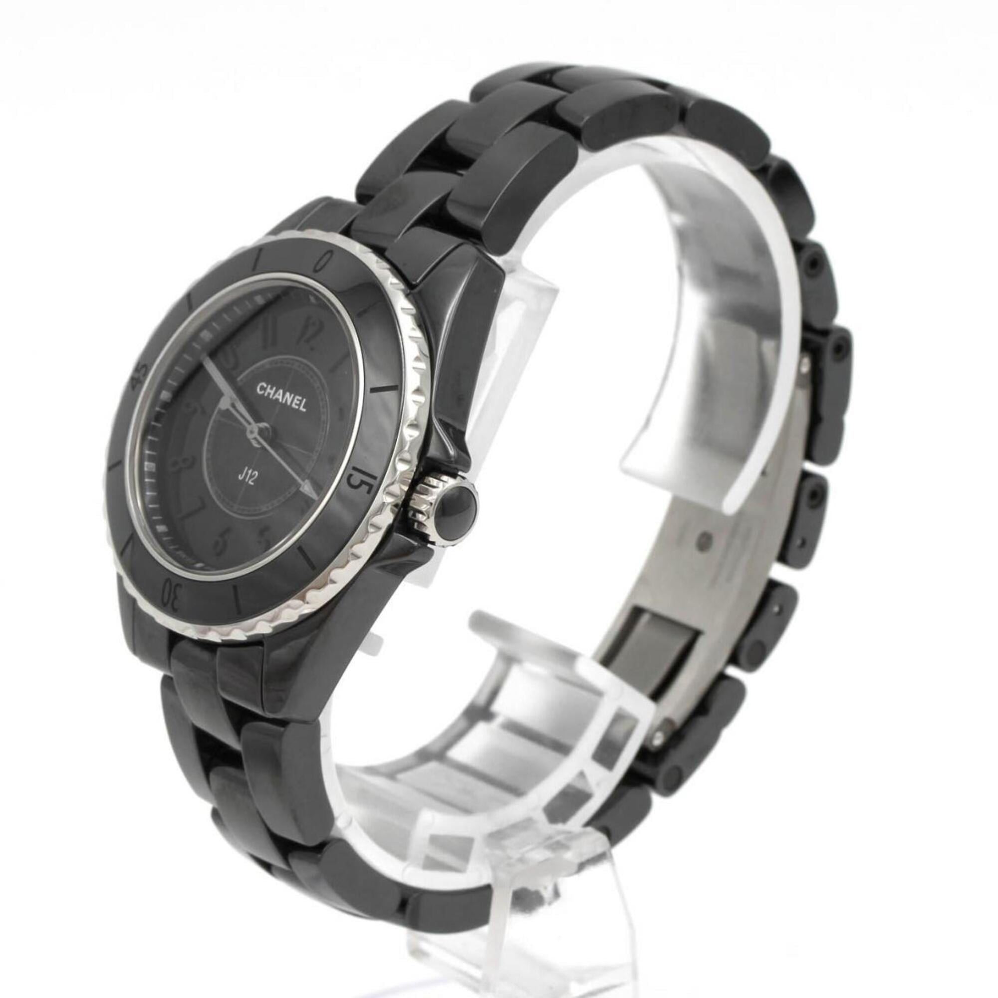 Chanel J12 Phantom 33mm Ceramic H6346 Quartz Watch — Very Good