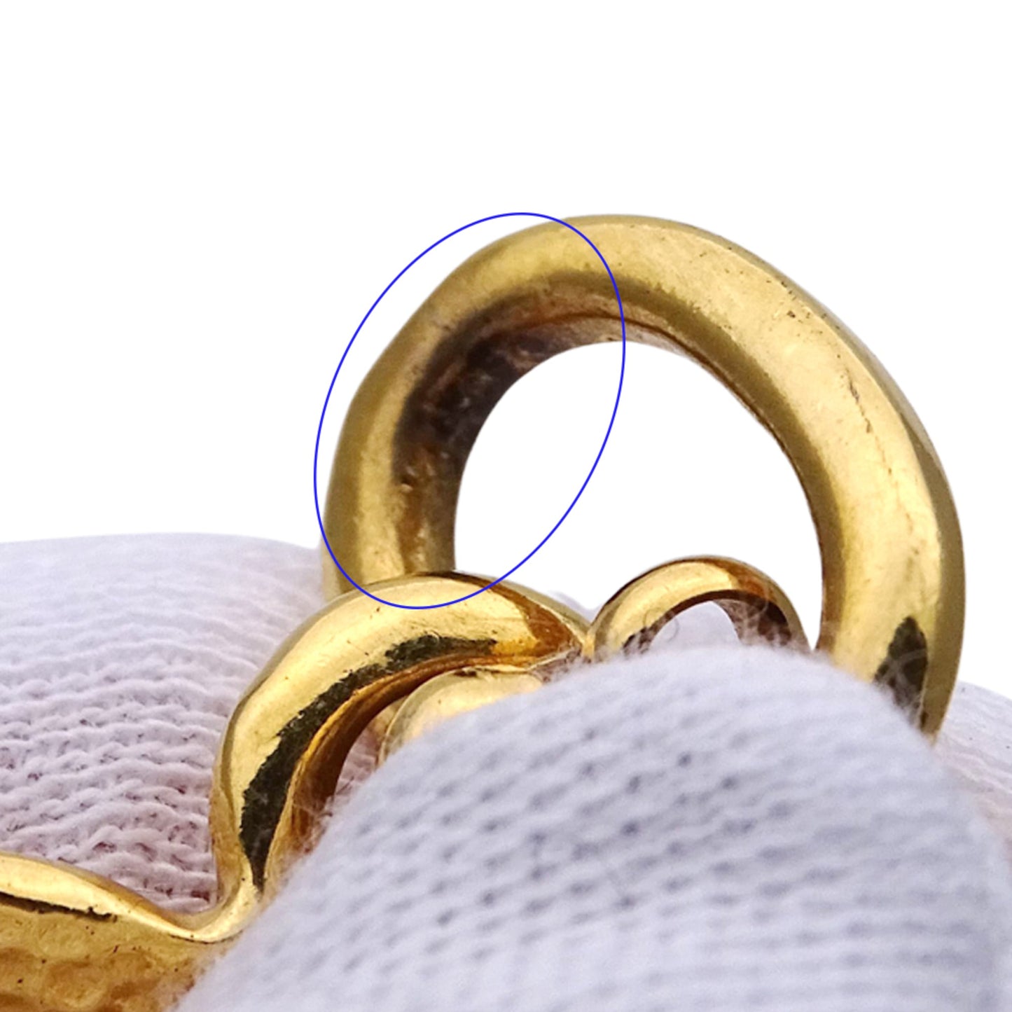 Chanel CHANEL necklace with Coco Mark, women's and men's brand GP gold logo clover pendant