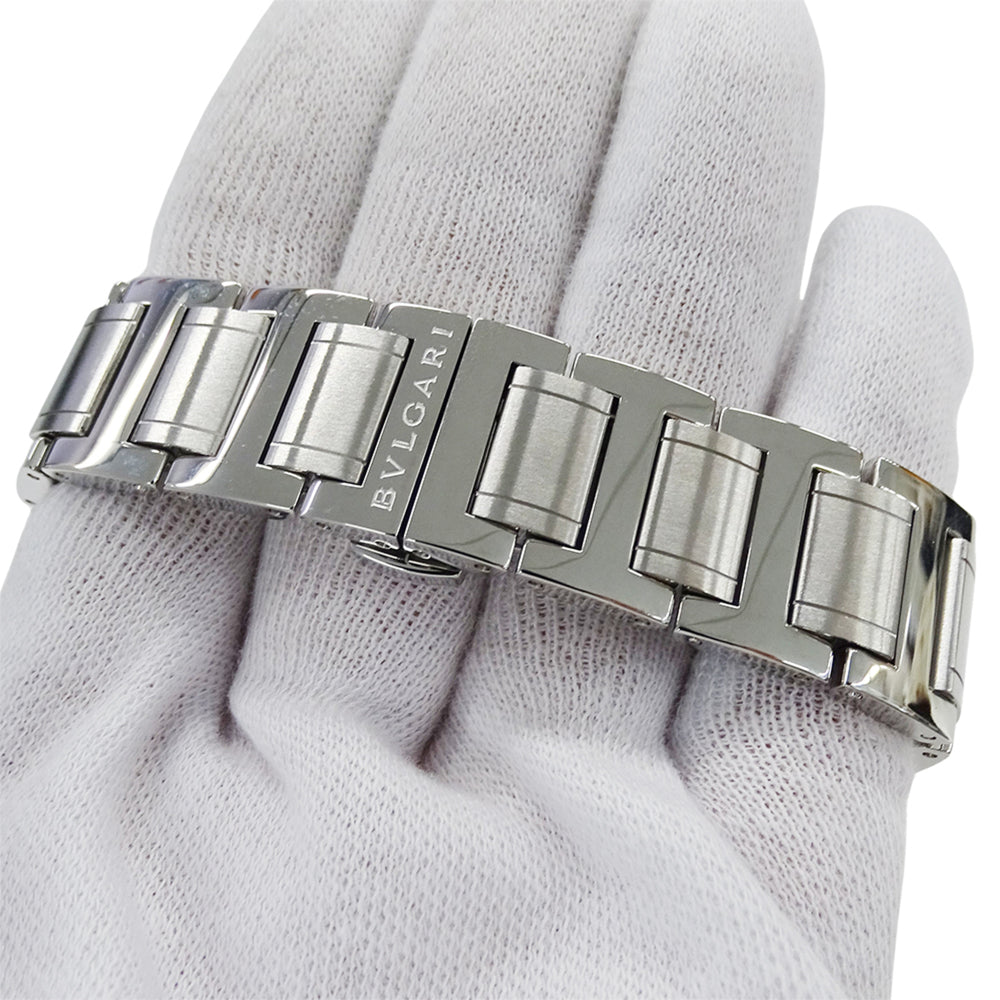 Bulgari BVLGARI Men's Watch, Brand: Chronograph Automatic AT Stainless Steel SS BB41SCH Silver Black — Good