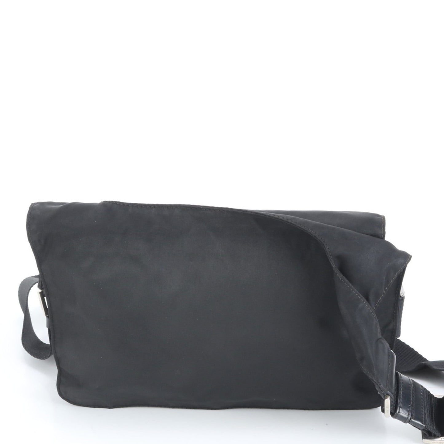 Prada Tessuto Nylon Triangle Logo Leather Shoulder Messenger Bag for Men