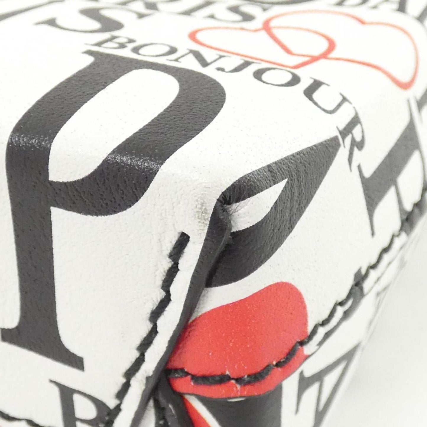 Balenciaga Bonjour Paris Shopping Phone Holder 593826 1BW5N Handbag