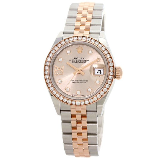Rolex 279381RBR Datejust 9P Star Diamond IX Watch Stainless Steel SS x K18PG Ladies