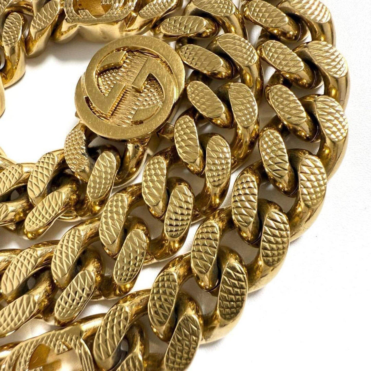 Gucci Women's Interlocking Gormet Chain Necklace