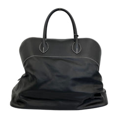 HERMES Bolide Relax 45 Veau Sikkim Handbag, Black, Men's & Women's — Like New