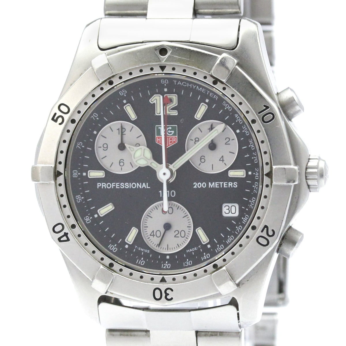 TAG HEUER 2000 Classic Professional Chronograph Watch CK1110 — Good
