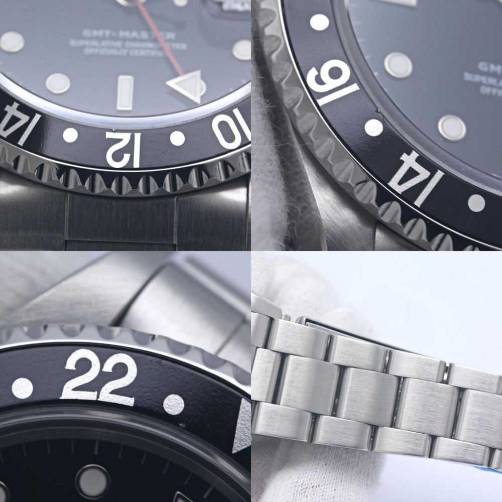 ROLEX GMT-Master II Single Buckle 16700 All Tritium Men's Watch SS 40372 — Very Good
