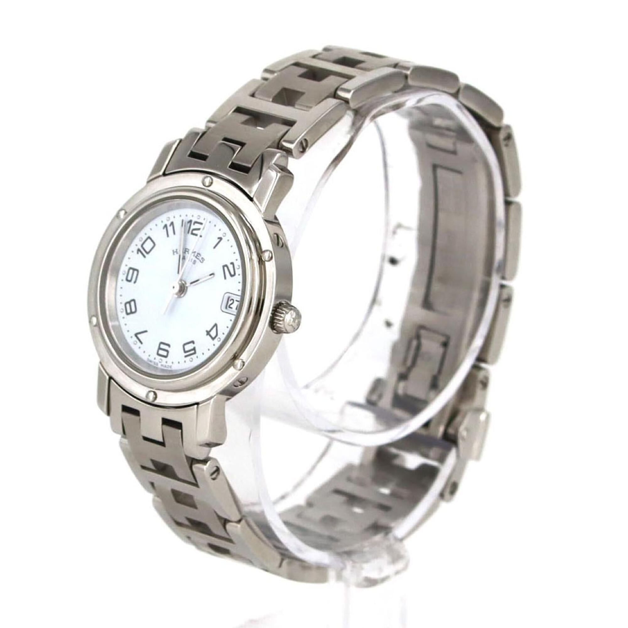 Hermes Clipper CL4.210 SS Quartz Watch — Good