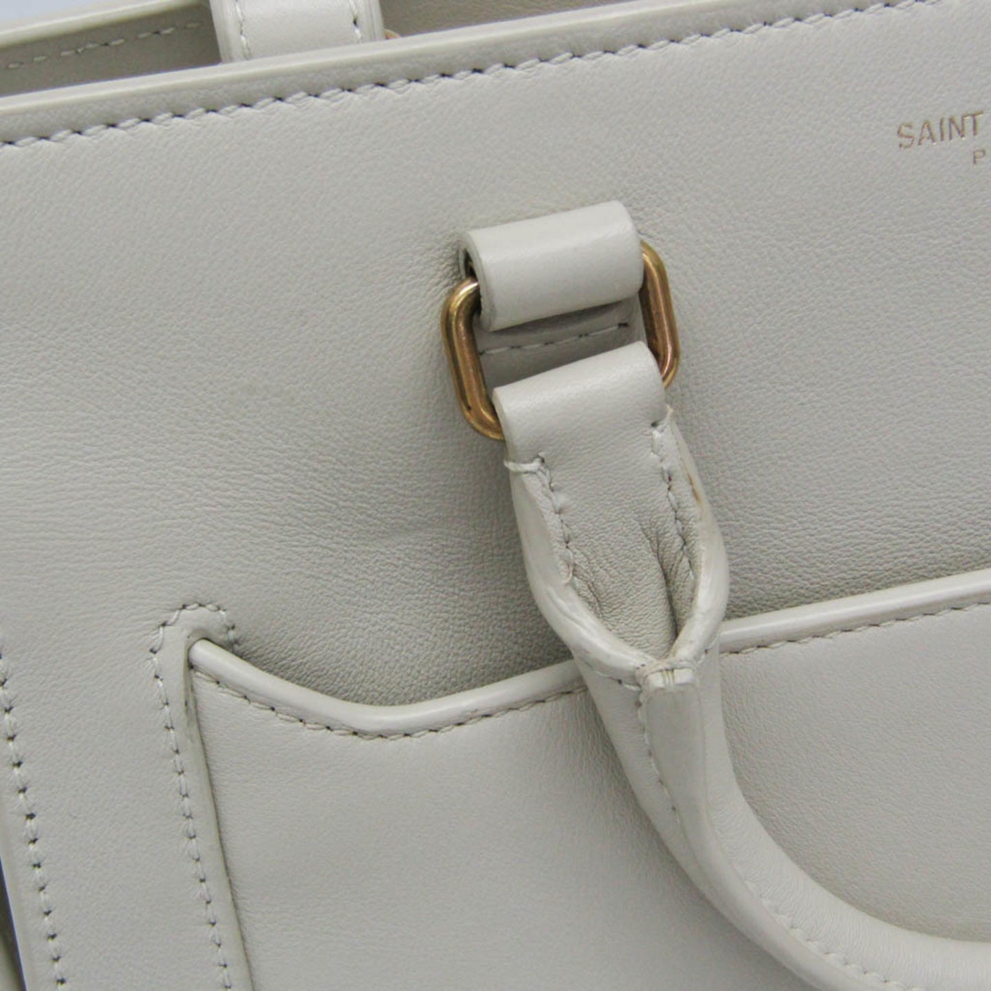 Saint Laurent Eastside Small 554116 Women's Leather Handbag,Shoulder Bag White