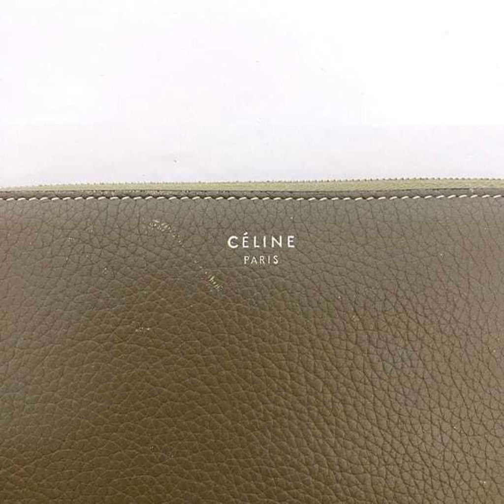 Celine Round Long Wallet Large Zipped ec-22339 Greige 105003AFE.09SO Leather W-LM-3158 CELINE Women's Accessories