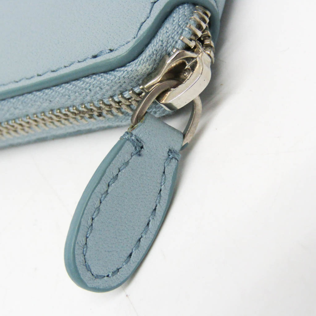 Balenciaga Ville 528926 Women,Men Leather Coin Purse/coin Case Light Blue