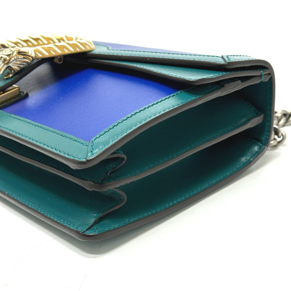 Gucci 400249 Bicolor Chain shoulder Shoulder Bag blue Green — Like New