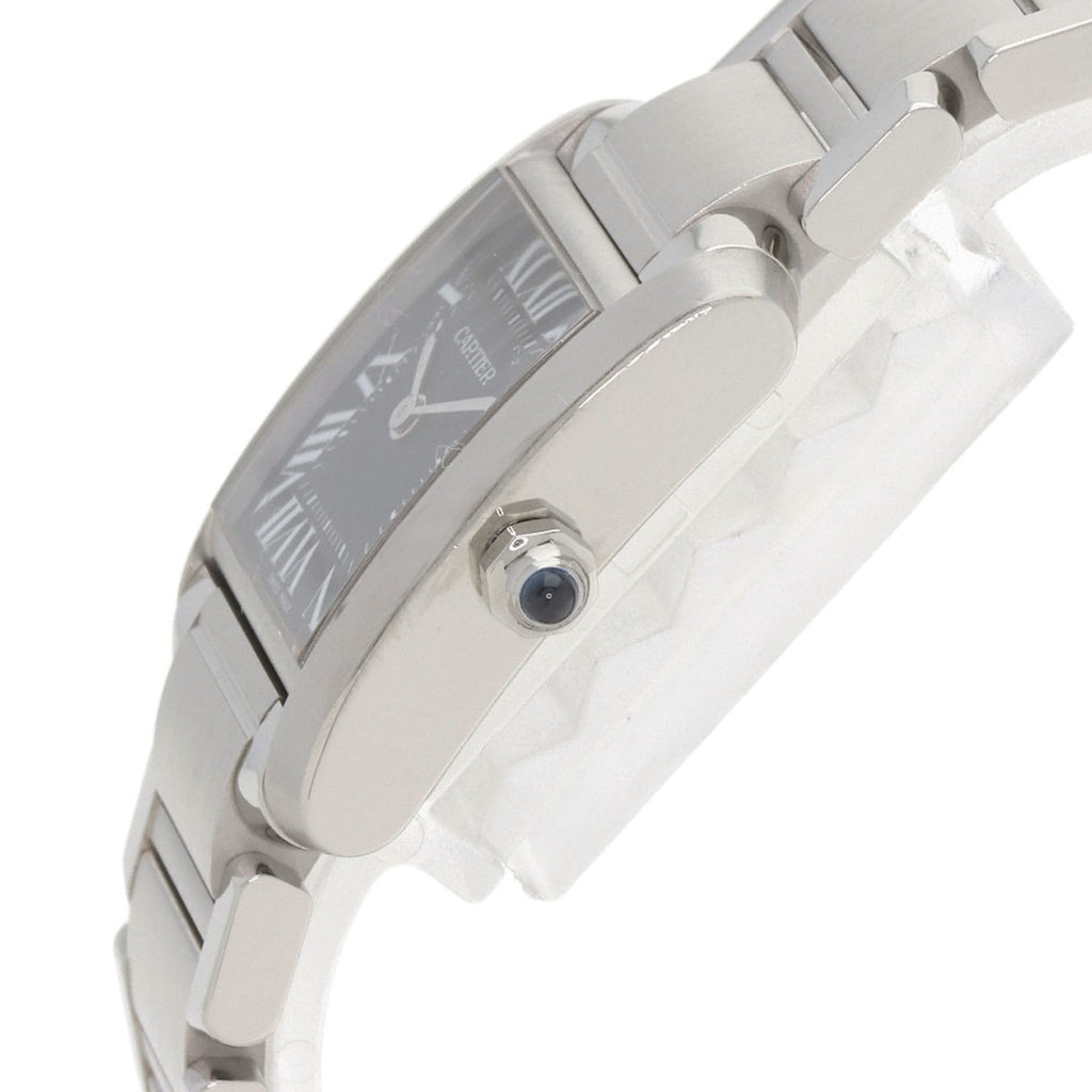 Cartier W51026Q3 Tank Française Small Watch, Asia Limited Edition, Stainless Steel, Women's