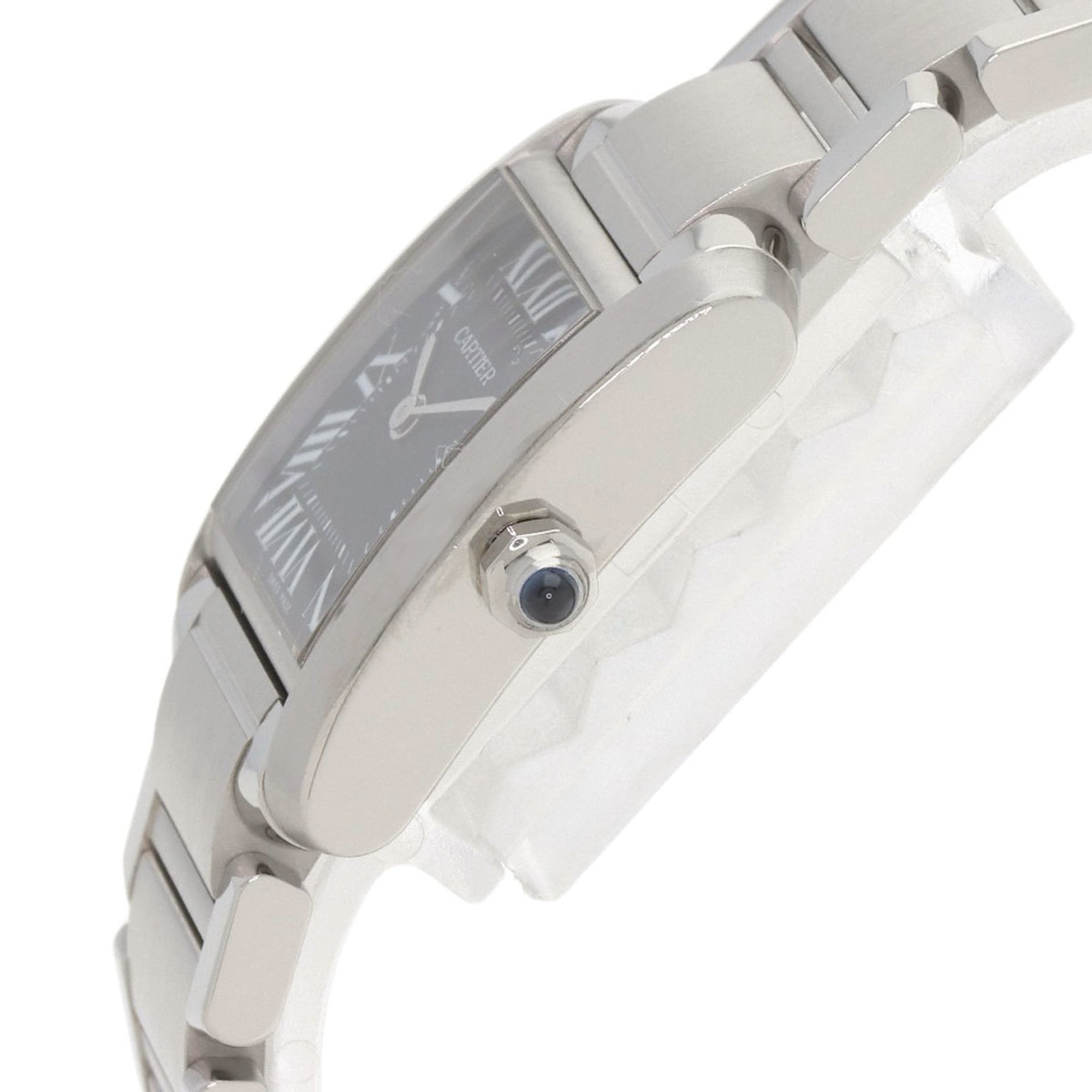 Cartier W51026Q3 Tank Française Small Watch, Asia Limited Edition, Stainless Steel, Women's