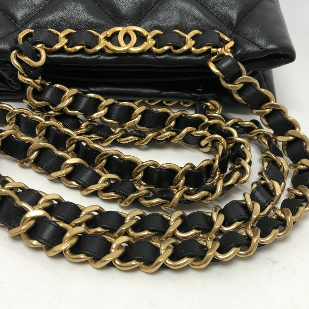 Chanel AS3502 CC Mark CC Chain bag Shoulder Shoulder Bag Black GoldHardware — Like New