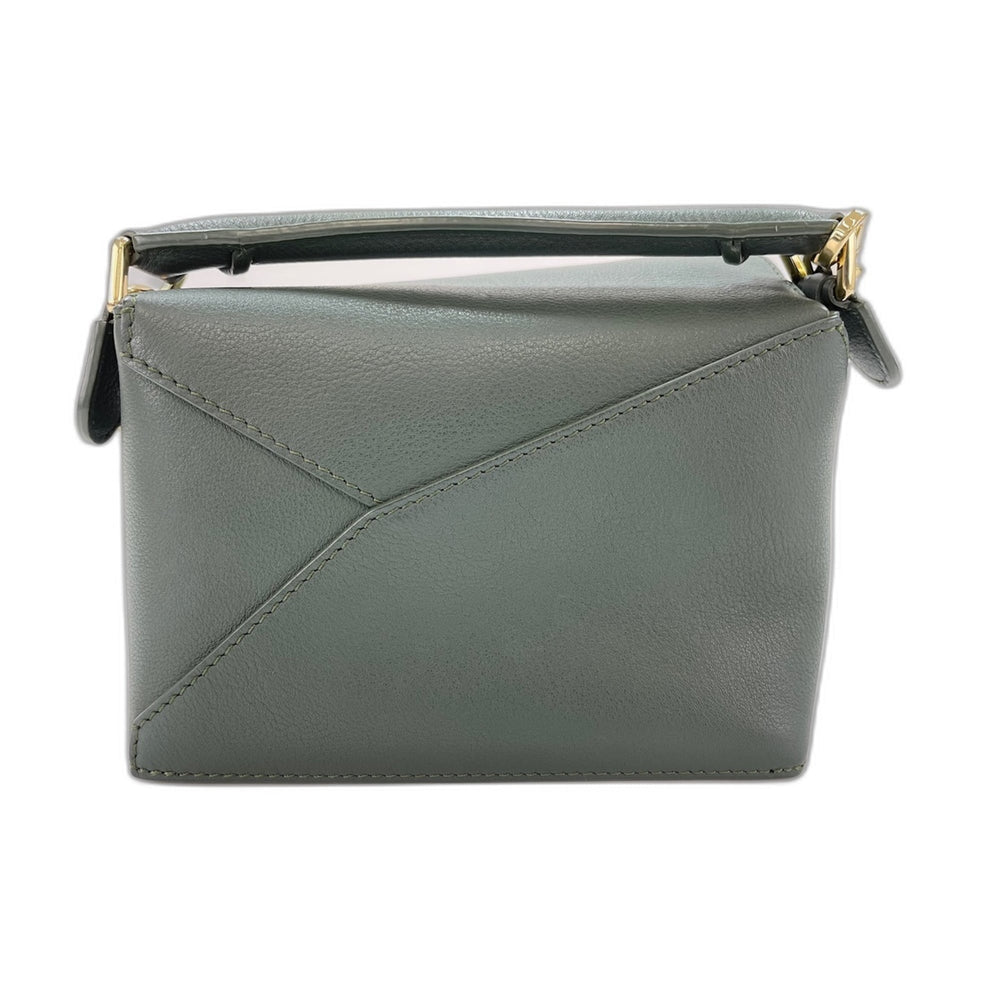 LOEWE Mini Puzzle Bag Shoulder Green — Like New