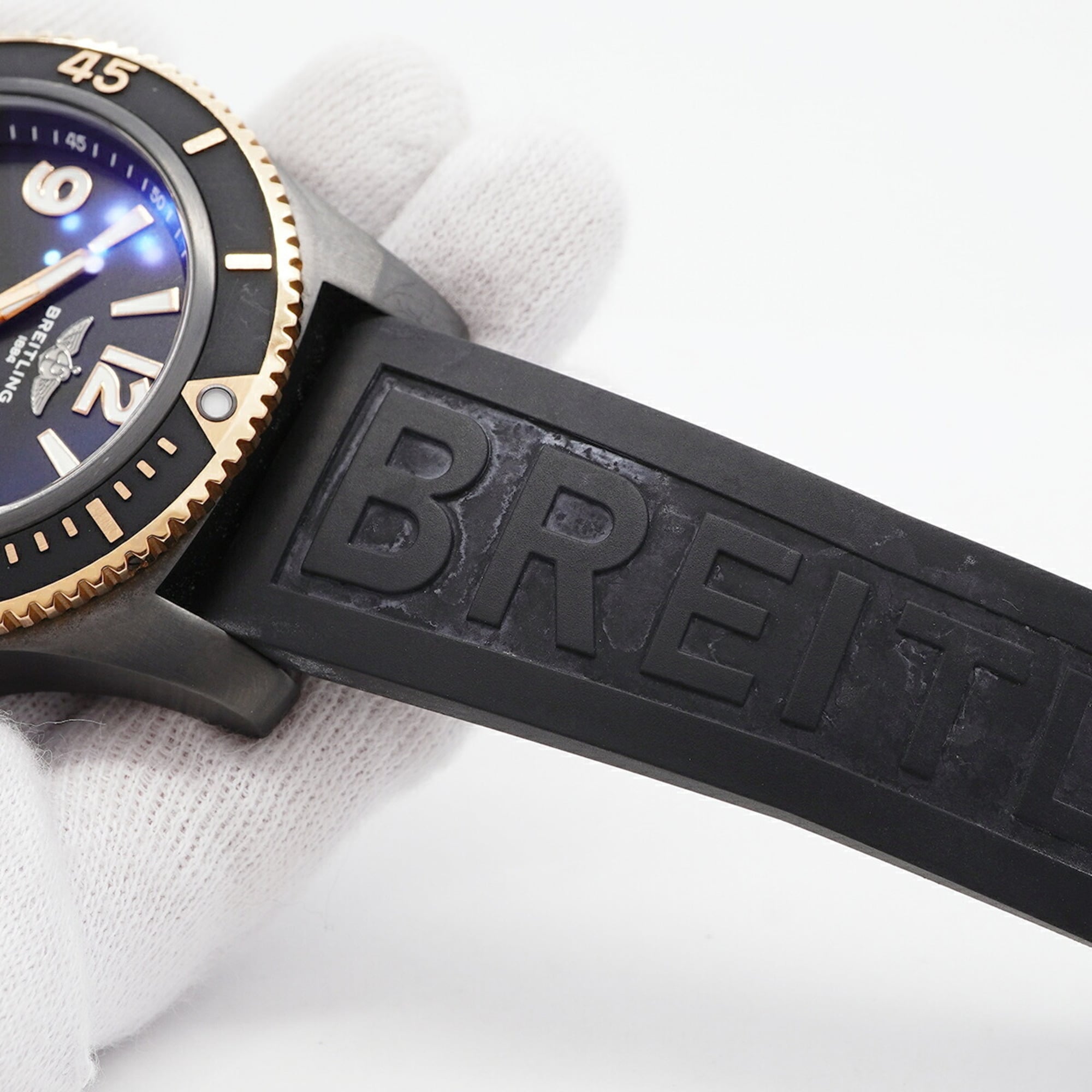 Breitling Superocean Automatic 46 U17368 Black Dial Men's Watch — Very Good